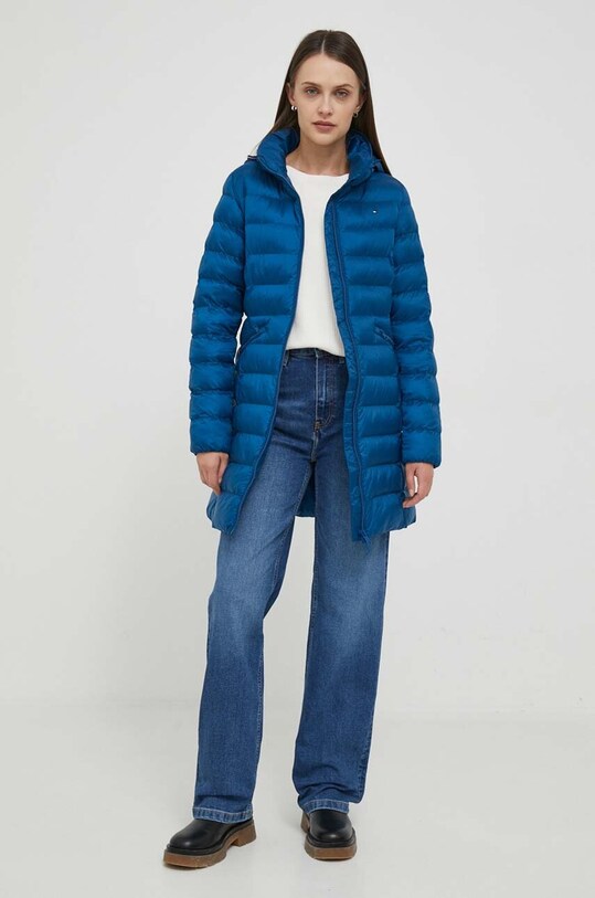 Bunda Tommy Hilfiger WW0WW39221 modrá AW23