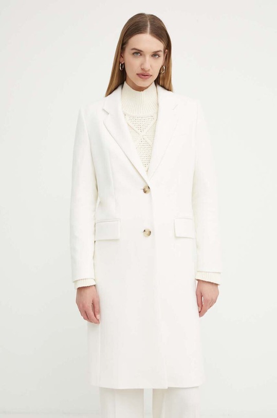 Vuneni kaput BOSS vuna bež 50501019