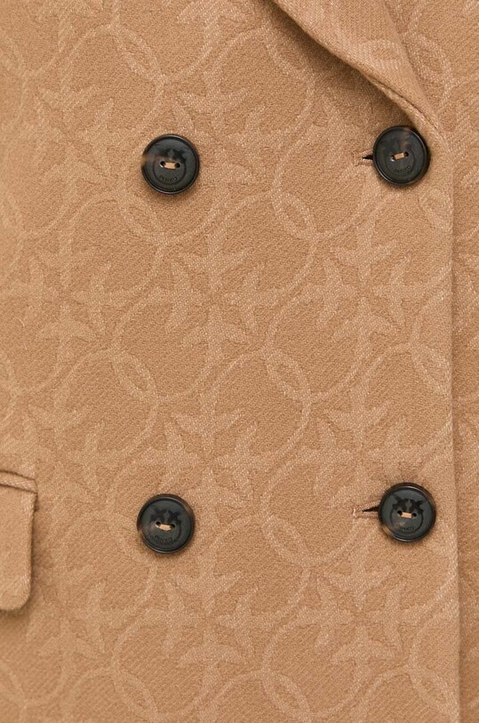 Pinko płaszcz wełniany 101874.Y82W brązowy