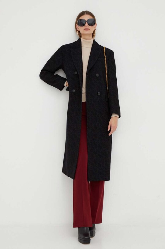 Pinko płaszcz wełniany 101874.Y82W czarny AW23