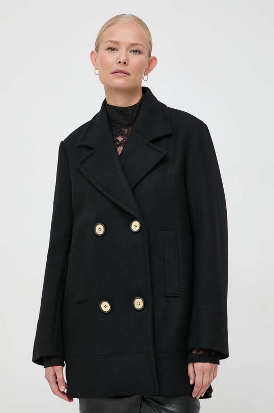 Μάλλινο παλτό Pinko 101675.A13X μαύρο AW23