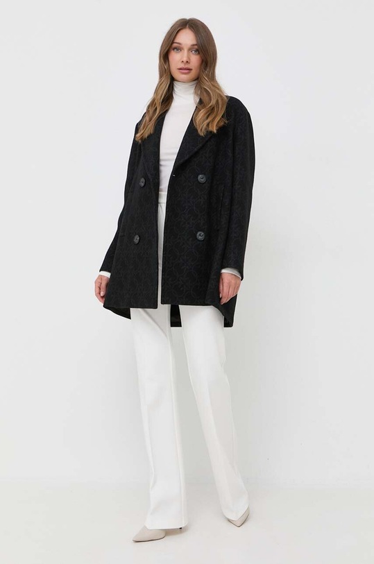Pinko płaszcz wełniany 101875.Y82W czarny AW23