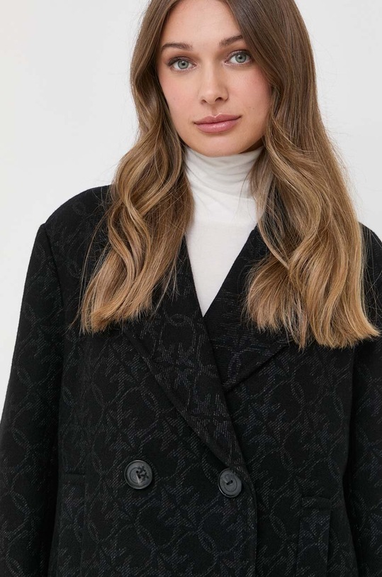 Pinko płaszcz wełniany czarny 101875.Y82W