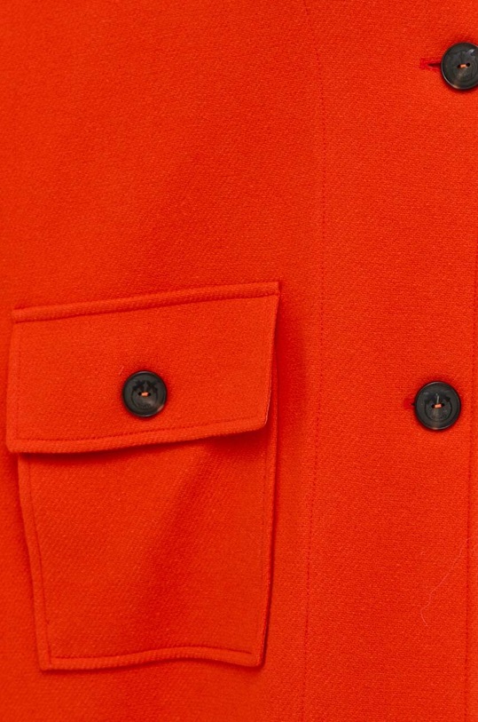 Pinko poncho wełniane 101617.Y7DY pomarańczowy