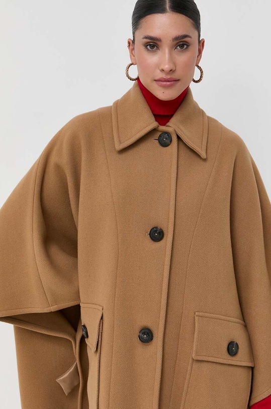 Pinko poncho wełniane 101617.Y7DY brązowy