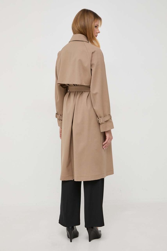 Odzież Weekend Max Mara trencz z domieszką wełny 2350260139600 beżowy