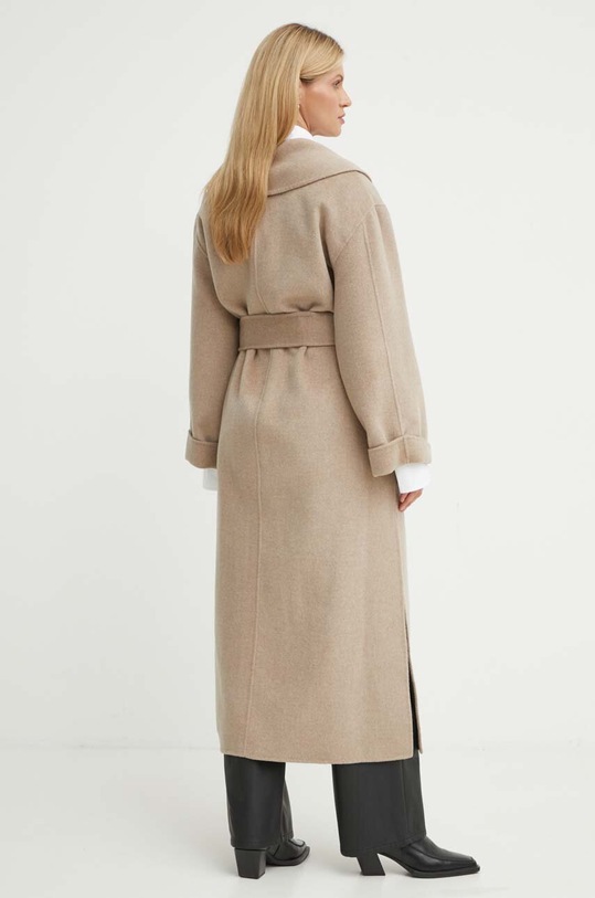 Одяг Вовняне пальто By Malene Birger Q71360005Z коричневий