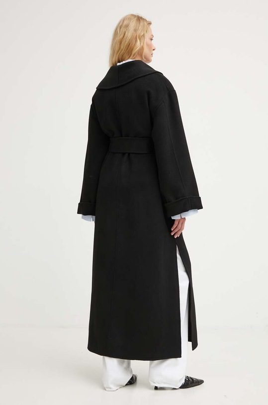 Odzież By Malene Birger płaszcz wełniany Q71360005Z czarny