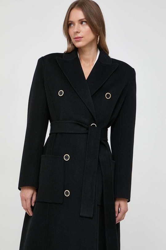 Elisabetta Franchi cappotto in lana nero CP43D36E2