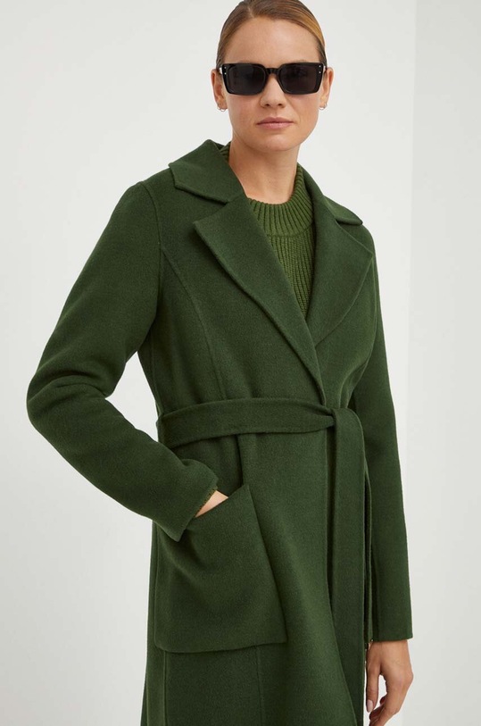 MICHAEL Michael Kors płaszcz wełniany zielony 77C5935M22