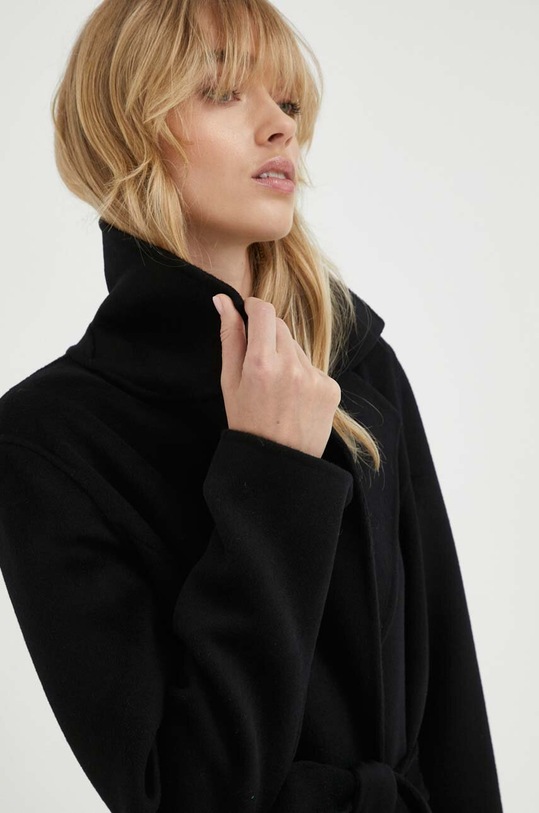 Шерстяное пальто MICHAEL Michael Kors чёрный 77C5935M22