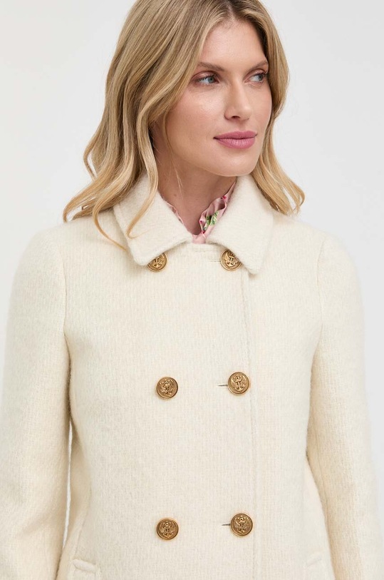 Red Valentino płaszcz wełniany beżowy 3R3CAA556V2