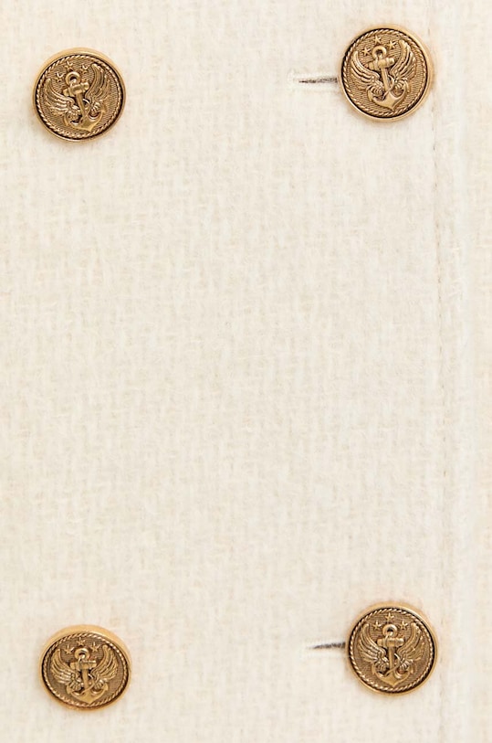 Red Valentino płaszcz wełniany 3R3CAA556V2 beżowy