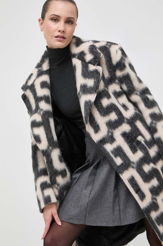 GCDS palton din lana bej AI22U160570