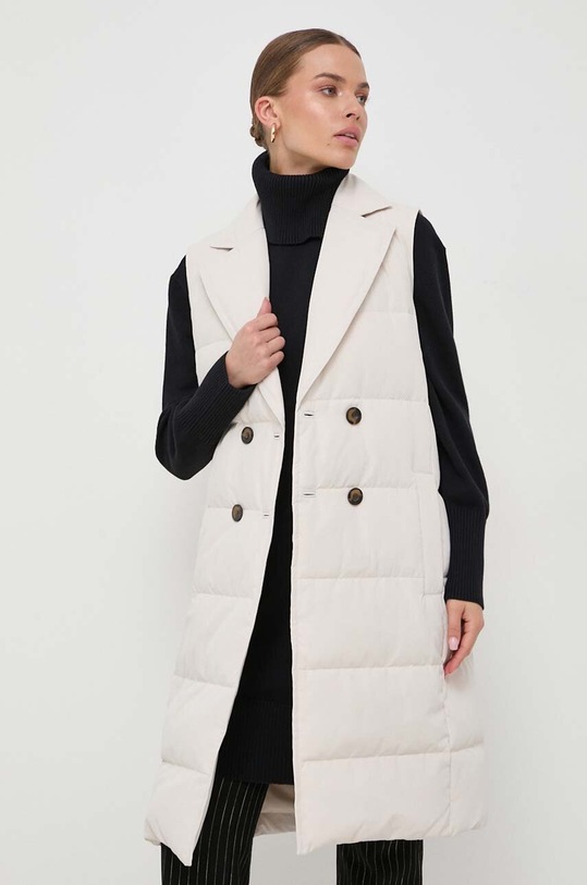 Marella gilet in piuma foderato beige 2332960337200
