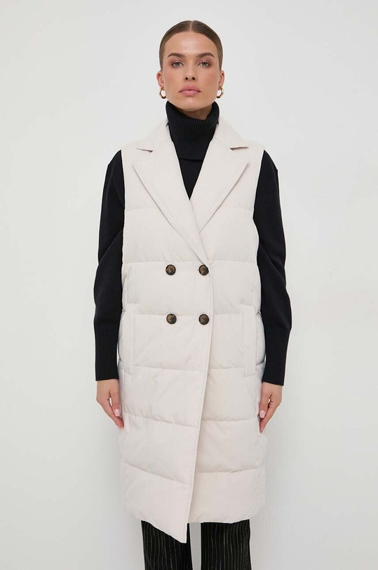 Marella gilet in piuma beige 2332960337200