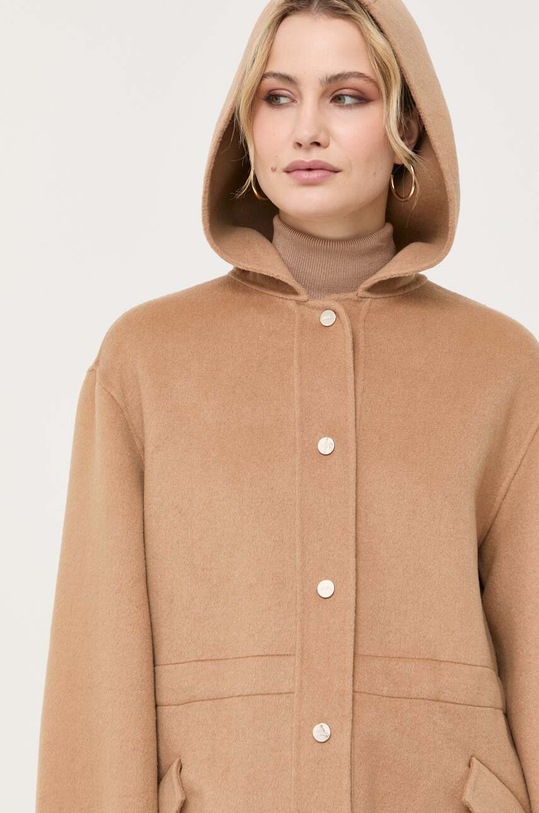 Vlnený kabát Liu Jo hnedá WF3065.T4627