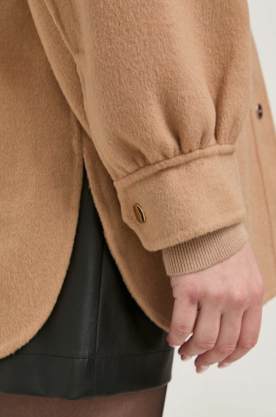 Vlnený kabát Liu Jo WF3065.T4627 hnedá