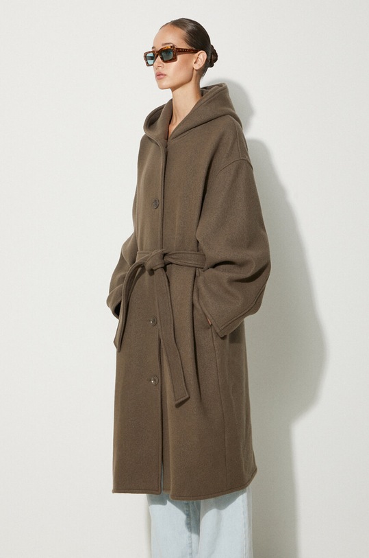 Samsoe Samsoe wool coat brown F23300183