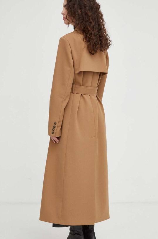 Îmbrăcăminte Herskind palton din lana 4903956 maro