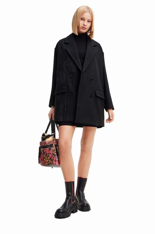 Desigual palton negru 23WWEW27