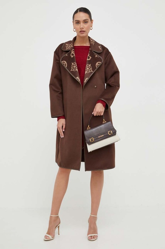 Guess cappotto W3BL18.WFQT0 marrone AW23