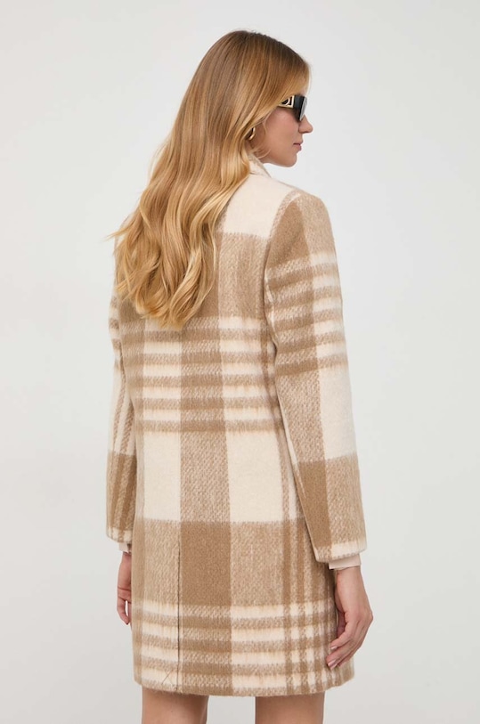 Odzież Guess płaszcz z domieszką wełny W3BL74.WFVO0 beżowy