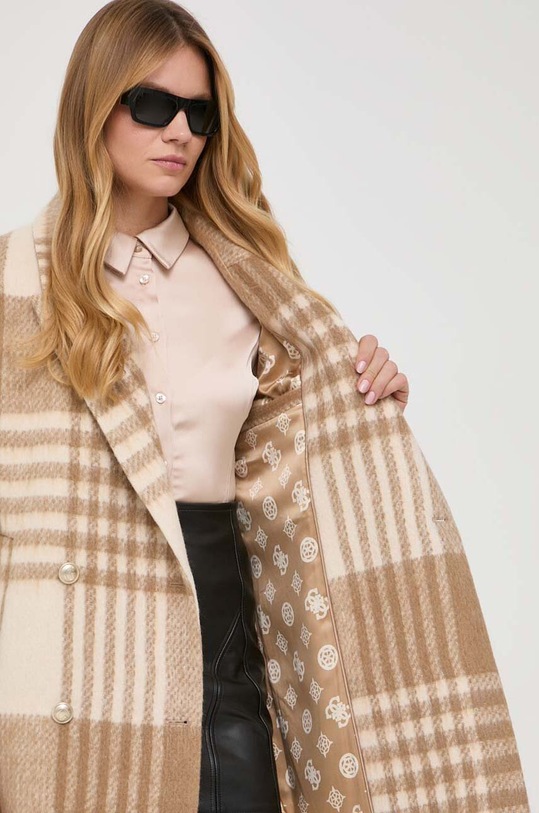 Guess płaszcz z domieszką wełny W3BL74.WFVO0