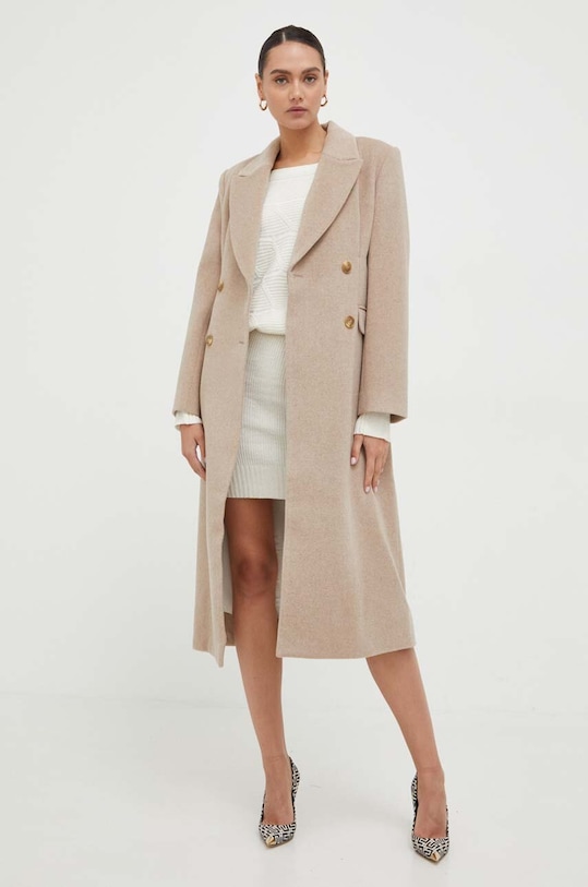 Notes du Nord palton de lana 13311 bej AW23