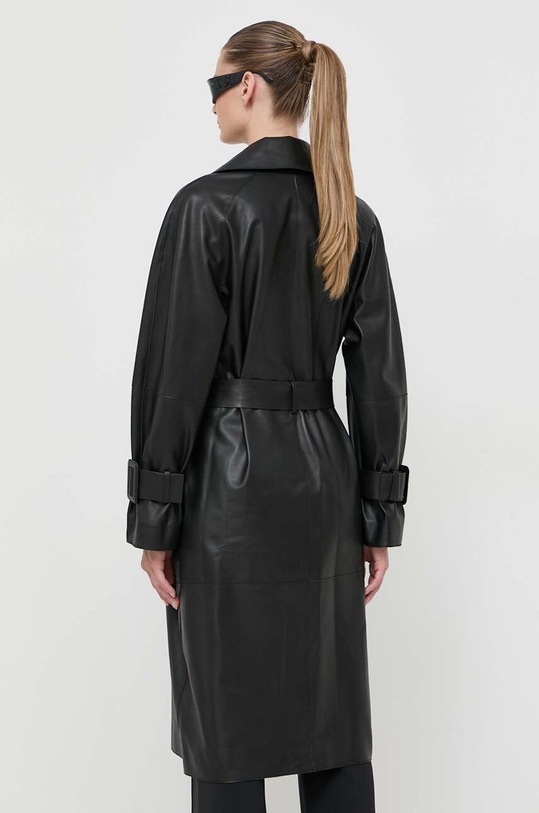 Abbigliamento Luisa Spagnoli cappotto in pelle 540233 nero