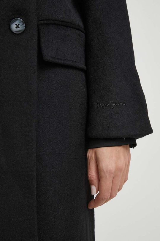 Pepe Jeans cappotto in lana MADISON PL402254.999 nero