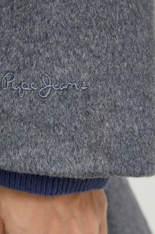 Pepe Jeans cappotto in lana Madison PL402254.975 grigio