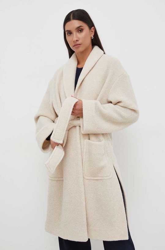 Μάλλινο παλτό Max Mara Leisure 2339060136600 μπεζ AW23