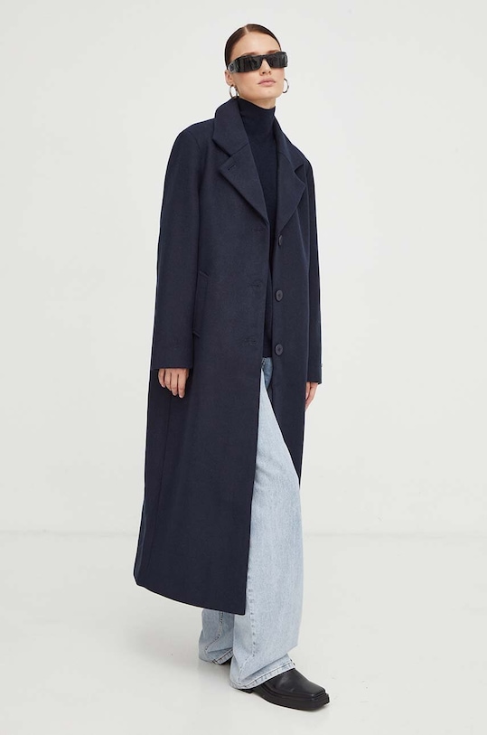 Kabát s příměsí vlny Résumé nezateplené námořnická modř 19321057