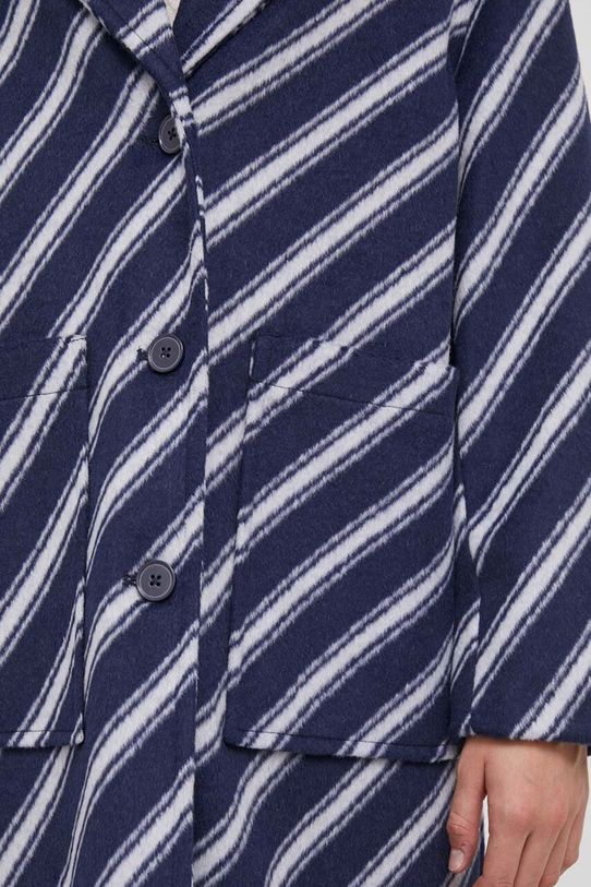 United Colors of Benetton palton din lana 2LJWDN03G.70U albastru