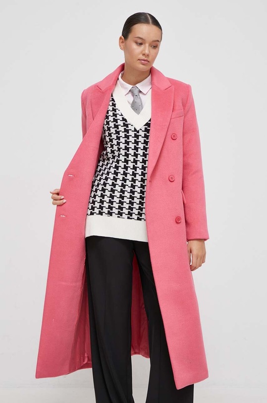United Colors of Benetton płaszcz z domieszką wełny 2N3GDN038.11F