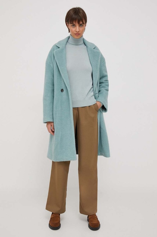 Παλτό Sisley 24C3LN035.2H1 μπλε AW23
