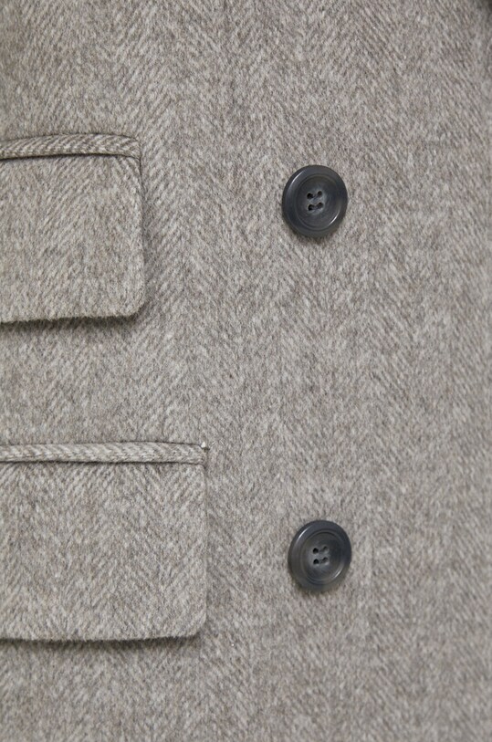 Sisley płaszcz wełniany 2TZPLN03F.901 beżowy