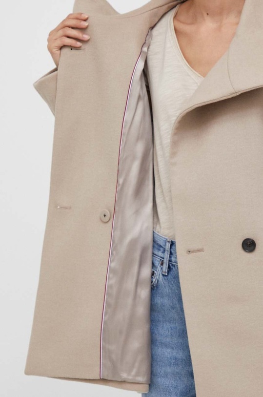 Μάλλινο παλτό Tommy Hilfiger WW0WW39754