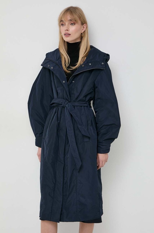 Куртка Trussardi з капюшоном темно-синій 56S00864.1T006298