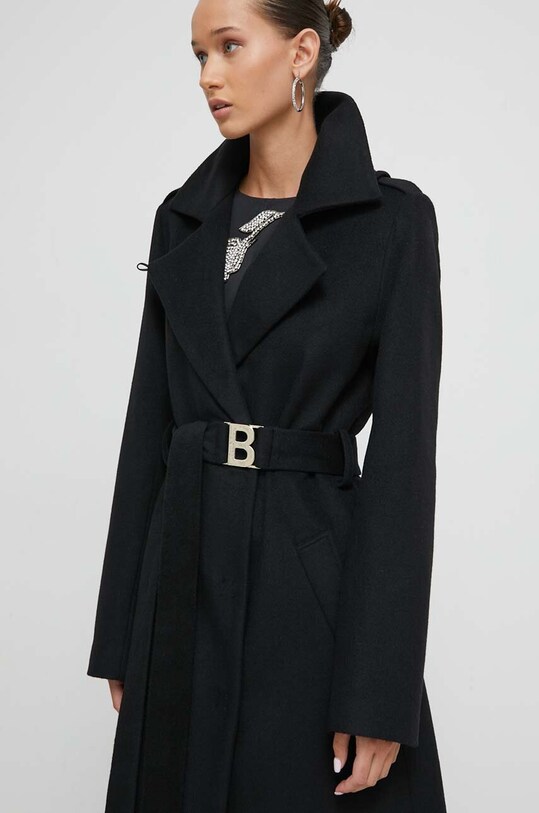 Blugirl Blumarine płaszcz wełniany RF3179.T3641 czarny AW23
