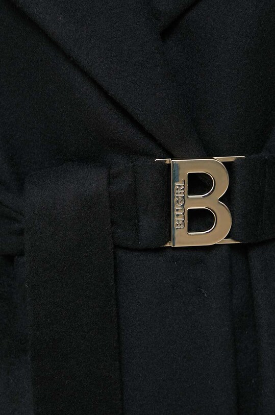 Blugirl Blumarine płaszcz wełniany RF3179.T3641 czarny