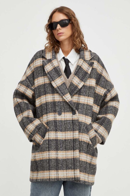 Kabát s prímesou vlny BA&SH 1H23HOLF viacfarebná AW23