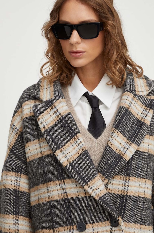 Kabát s prímesou vlny BA&SH viacfarebná 1H23HOLF