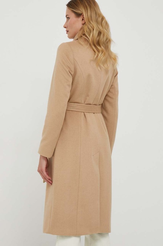 Odzież Lauren Ralph Lauren płaszcz wełniany 297928099 beżowy