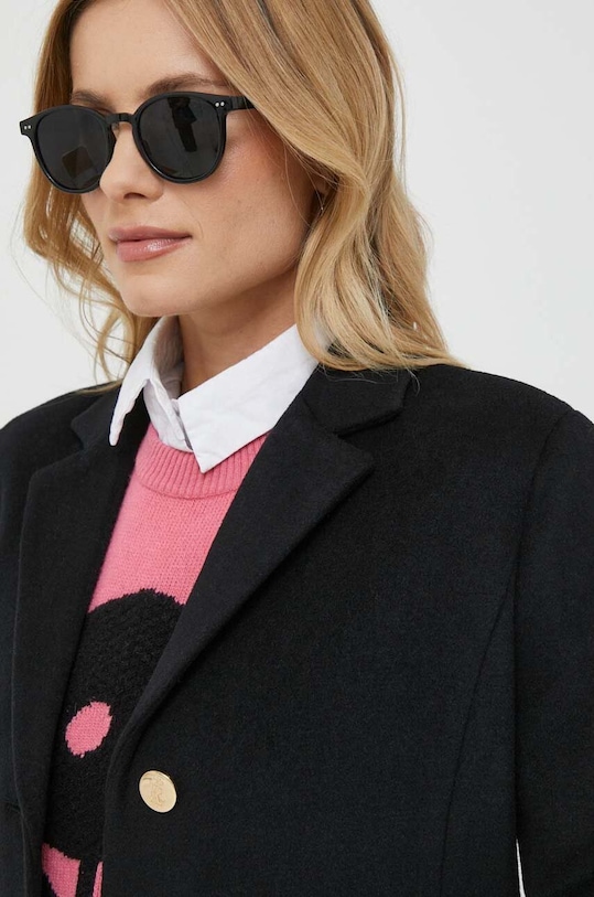 Lauren Ralph Lauren płaszcz wełniany 297928096 czarny