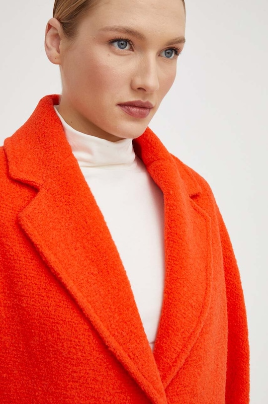 Vlněný kabát Patrizia Pepe 2O0106.A362 oranžová