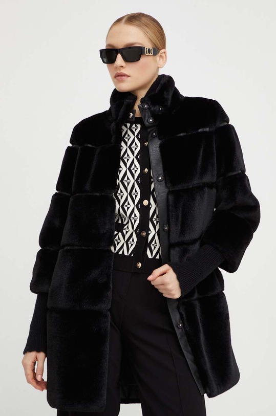 Patrizia Pepe płaszcz nieocieplane czarny 2O0108.E5T7