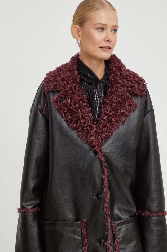 Kabát Patrizia Pepe čierna 2O0109.E037