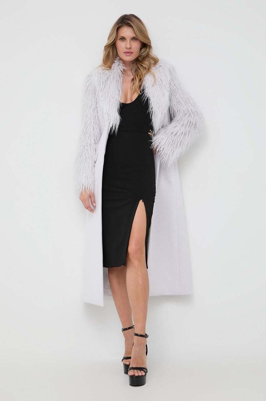 Παλτό από μείγμα μαλλιού Patrizia Pepe 2O0111.A353 γκρί AW23